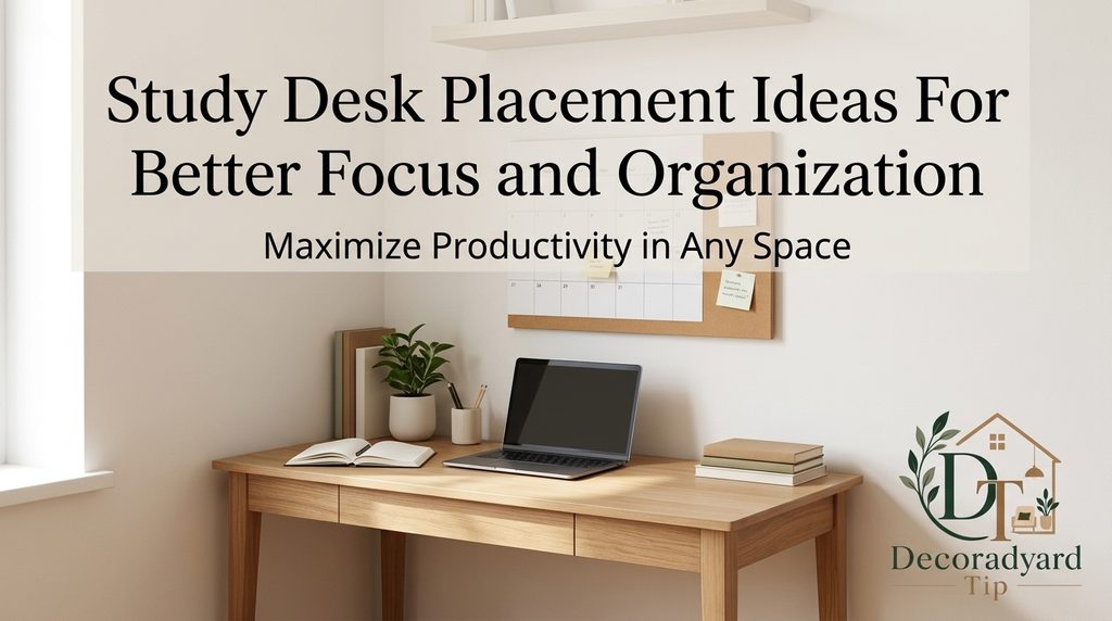 Study Desk Placement Ideas