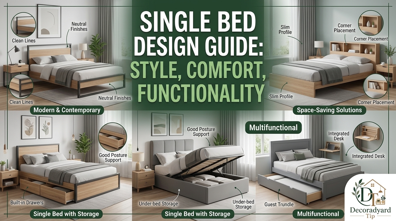 Single Bed Design