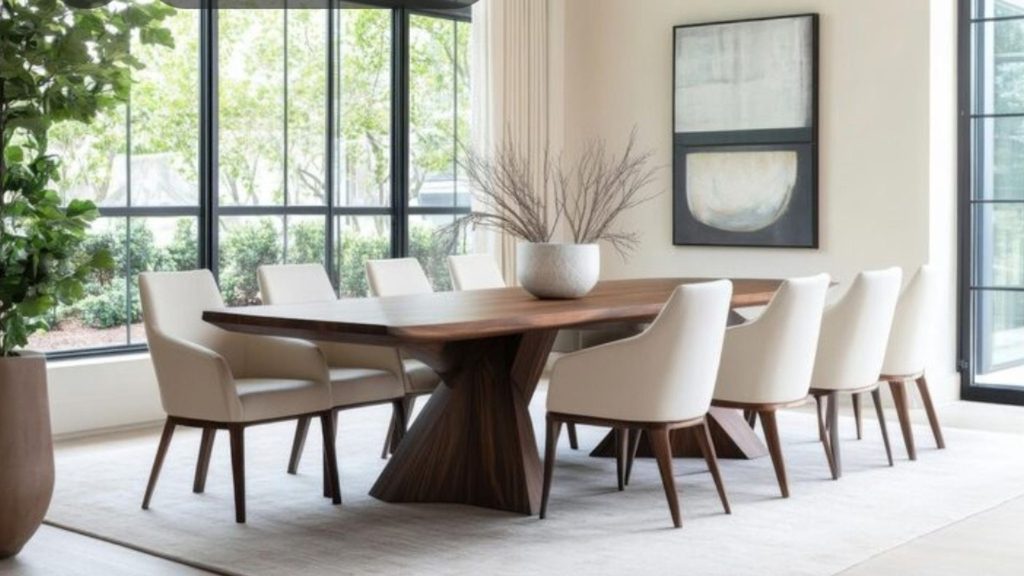 Dining Table Shape and Lighting